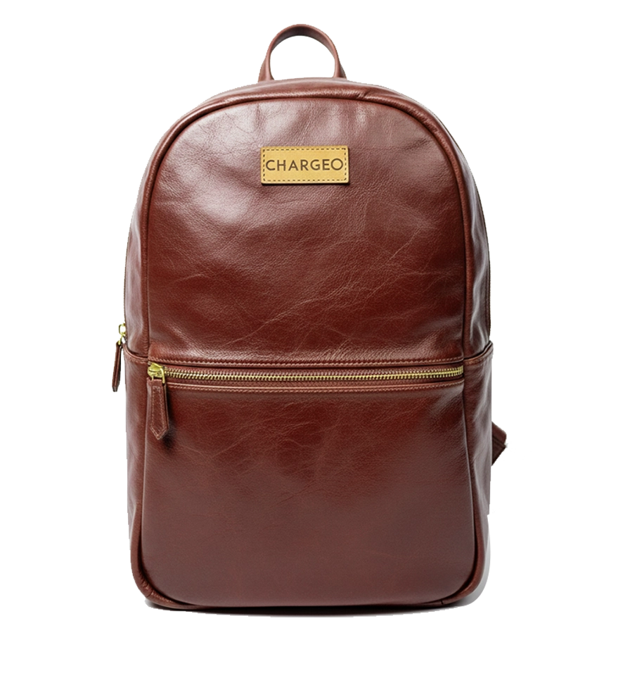 Chargeo Leather Bag Fourways Front View