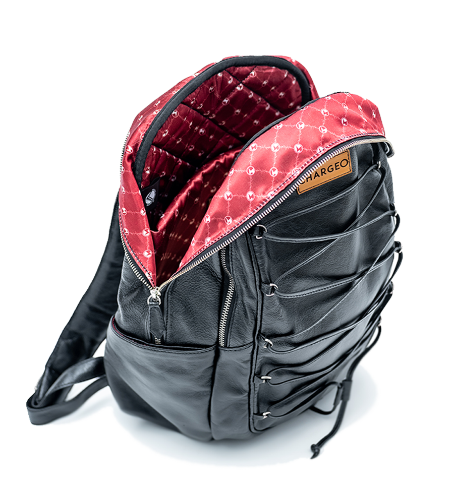 Chargeo Leather Bag Cape Town Open View