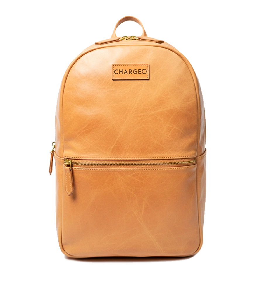 Chargeo Leather Bag Fourways Front View
