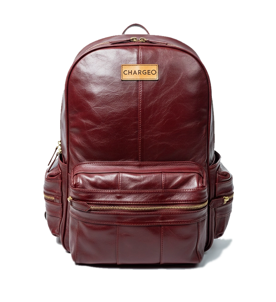 Chargeo Leather Bag Hydepark Front View