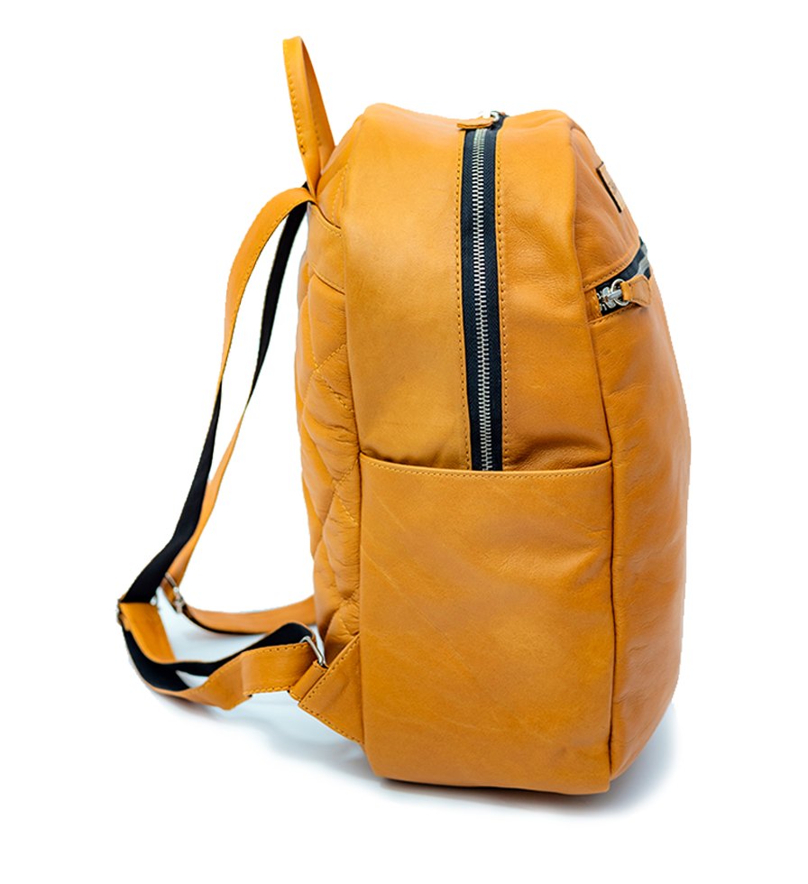 CHARGEO Female Leather Bag Bryanston Butter Tan Diagonal Left View