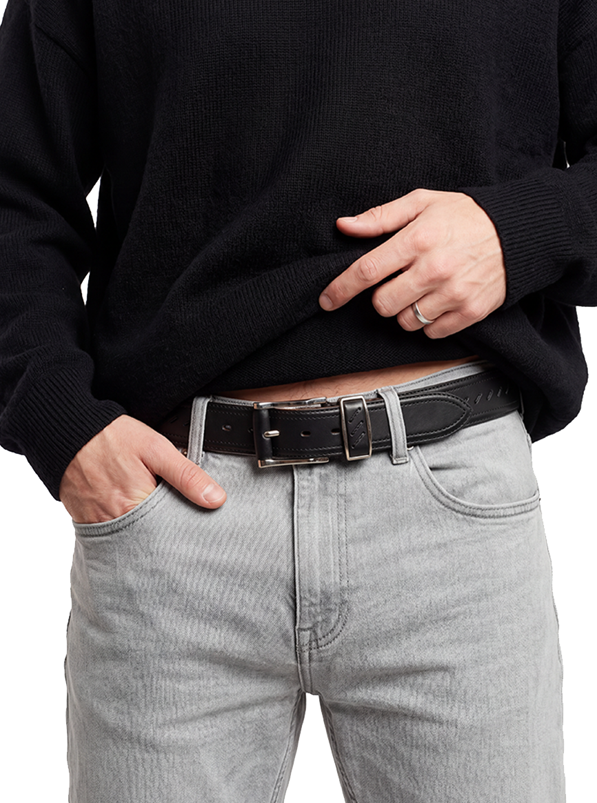 CHARGEO Model on Kalahari Full Grain Leather belt