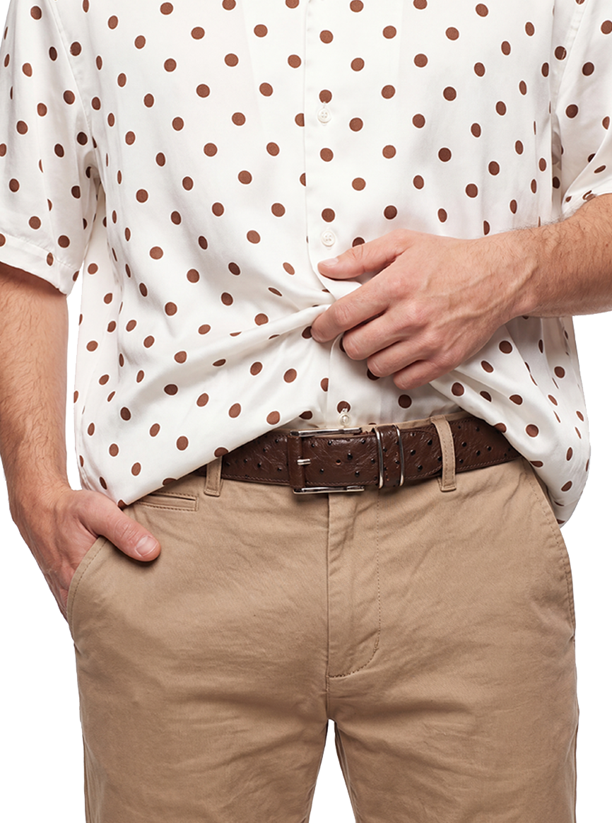 CHARGEO Model on The Kruger Ostrich Hide Belt