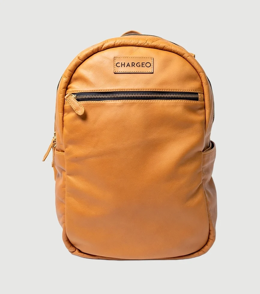 Chargeo Leather Bag Bryanston Front View