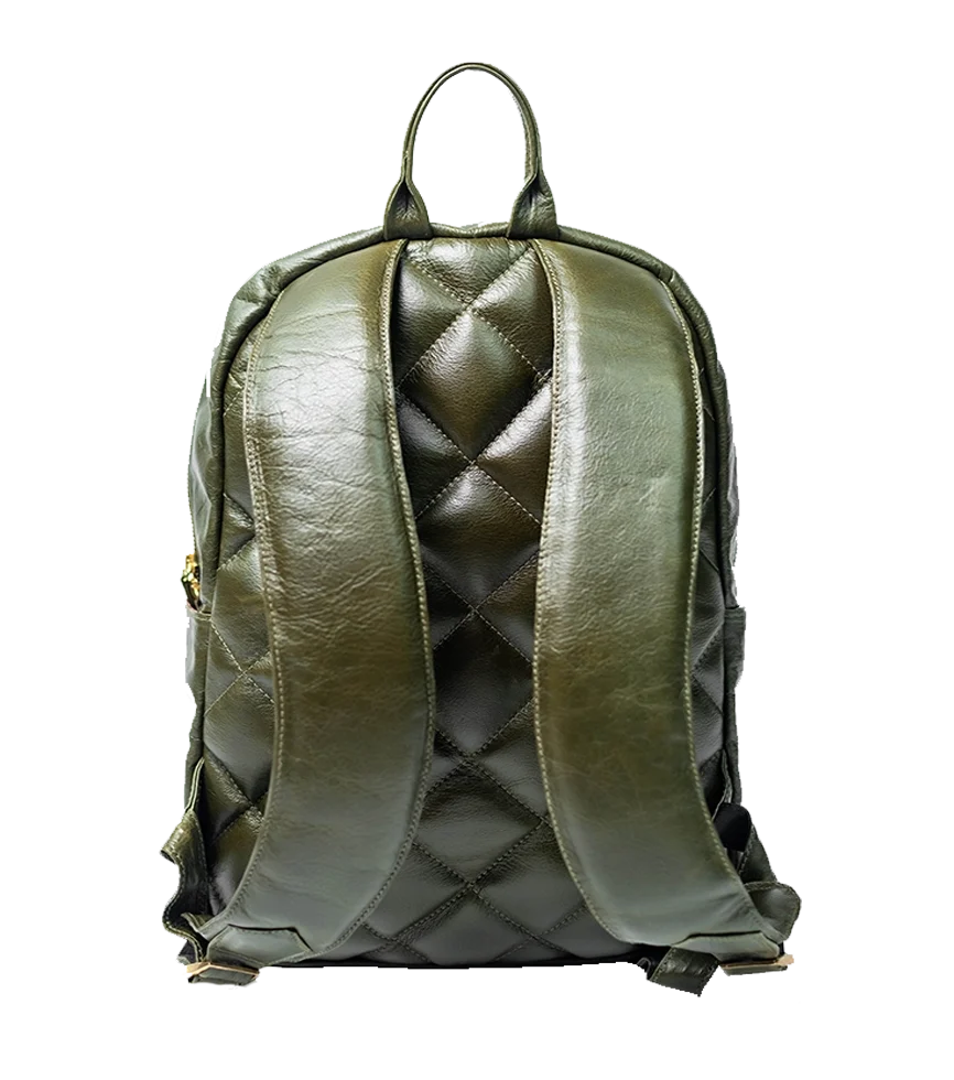 Chargeo Leather Bag Fourways Back View