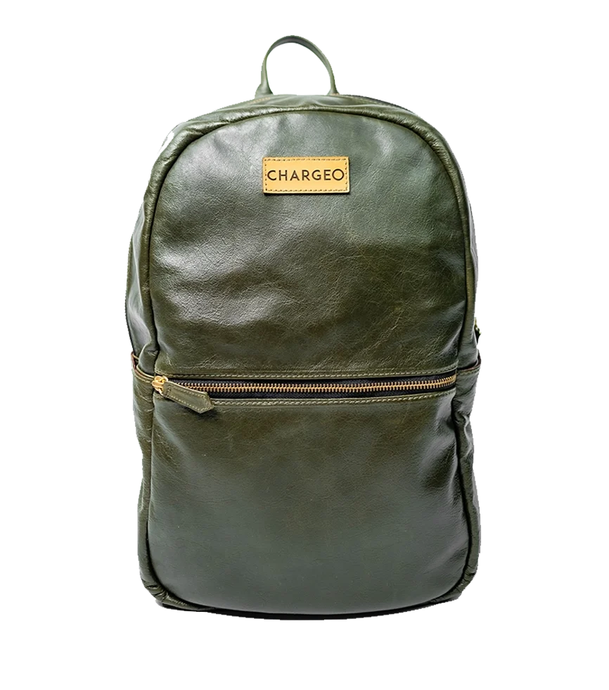 Chargeo Leather Bag Fourways Front View