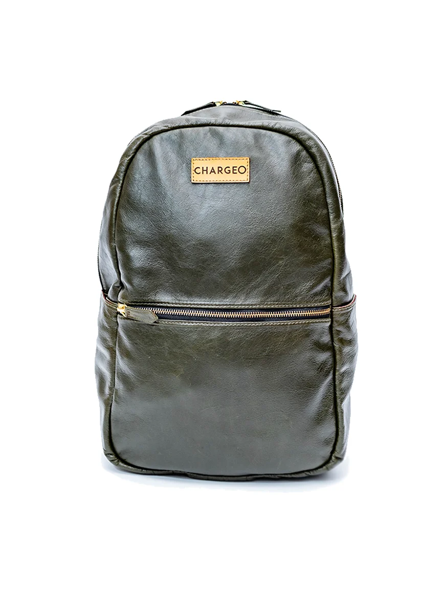 Chargeo Leather Bag Fourways Front View