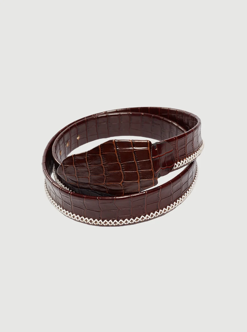 Safari Crocodile Belly Belt