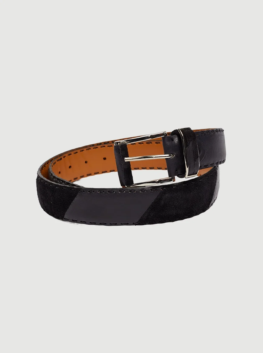 Savuti (Mystery) Sartorial Suede _ Smooth Leather Belt
