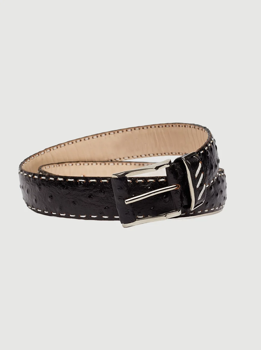 Serengeti Ostrich Skin Belt