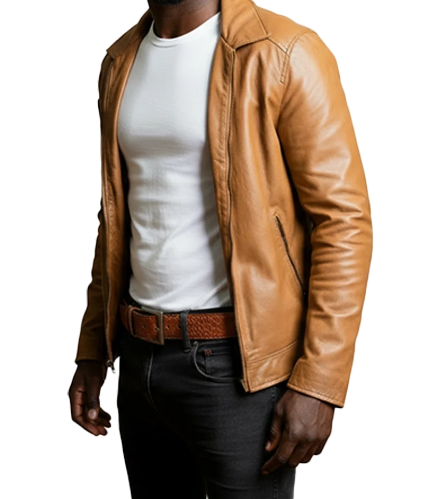 Tan Serengeti Ostrich Leg Belt