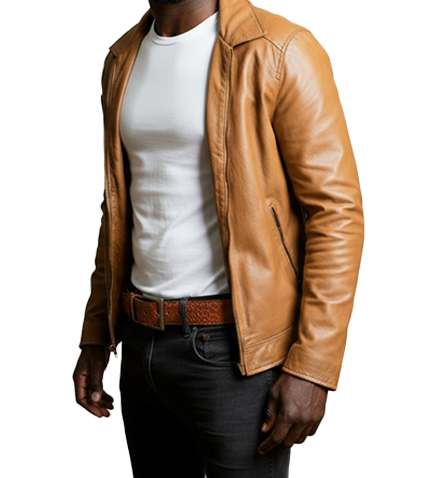 Tan Serengeti Ostrich Leg Belt