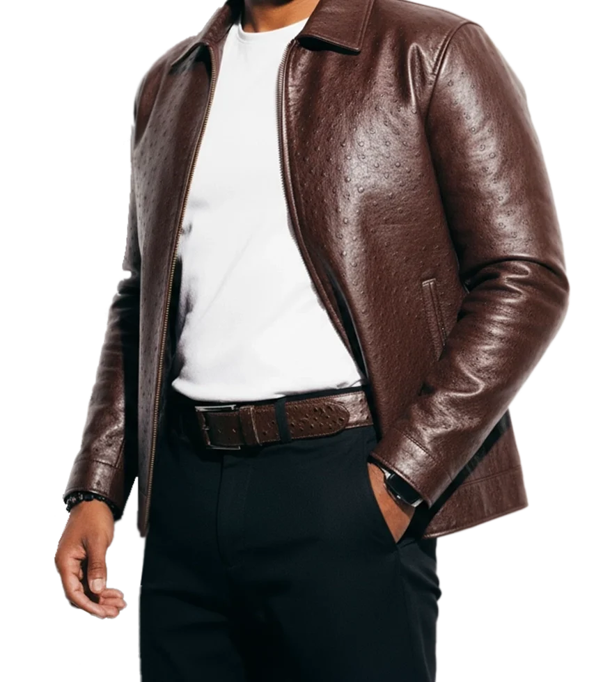 The Kruger Ostrich Hide Belt