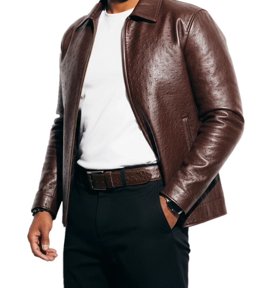 The Kruger Ostrich Hide Belt