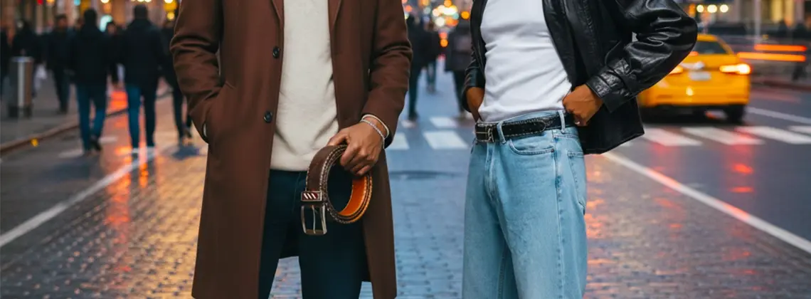 Two belts Models next to each other