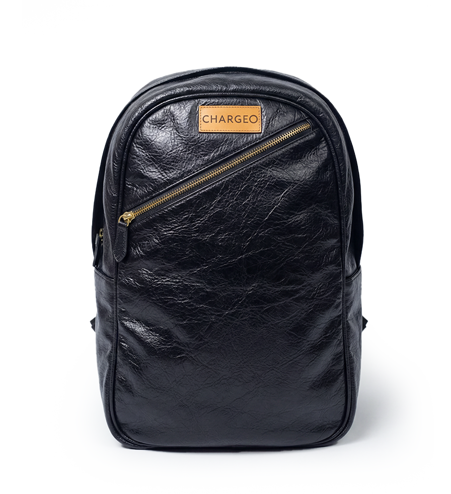 CHARGEO Leather Bag Pretoria Avocado Front View