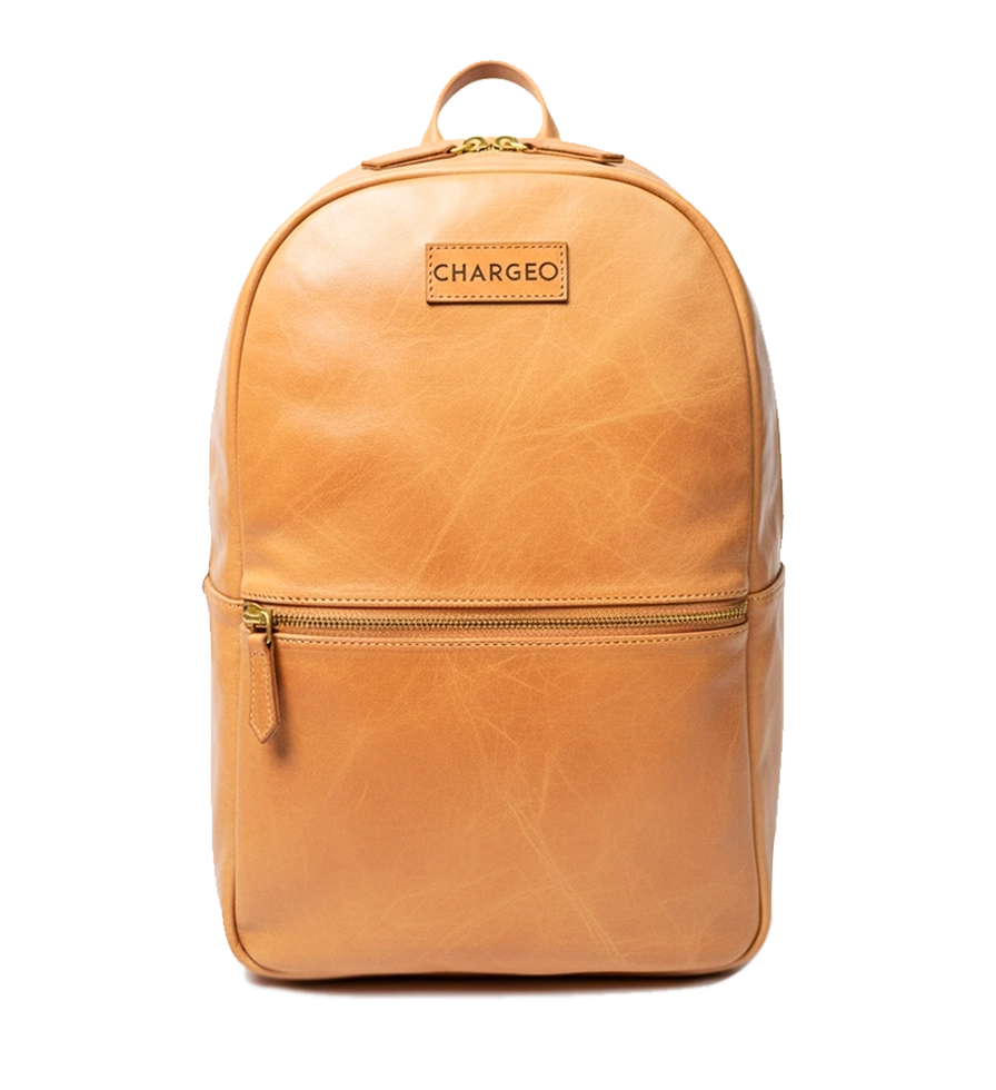 Chargeo Leather Bag Fourways Front View