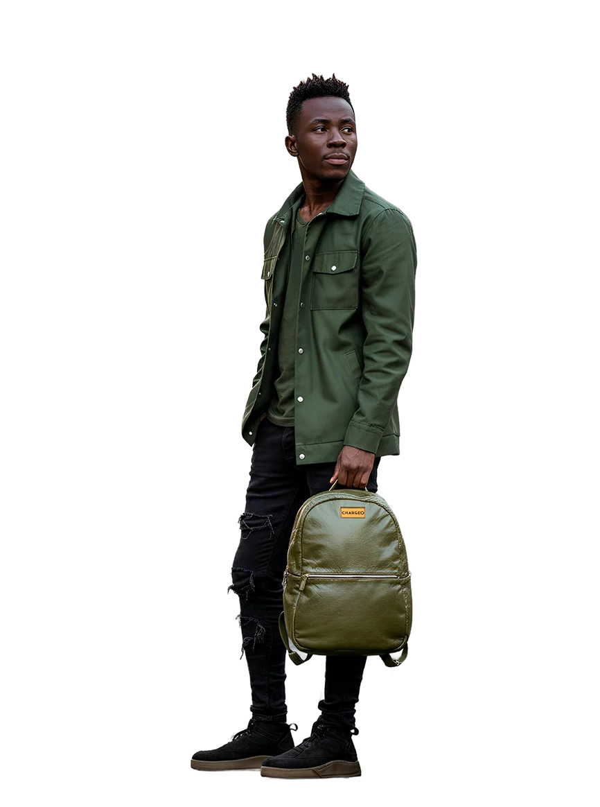 Chargeo Fourways Model Hanging the bag with one hand 1