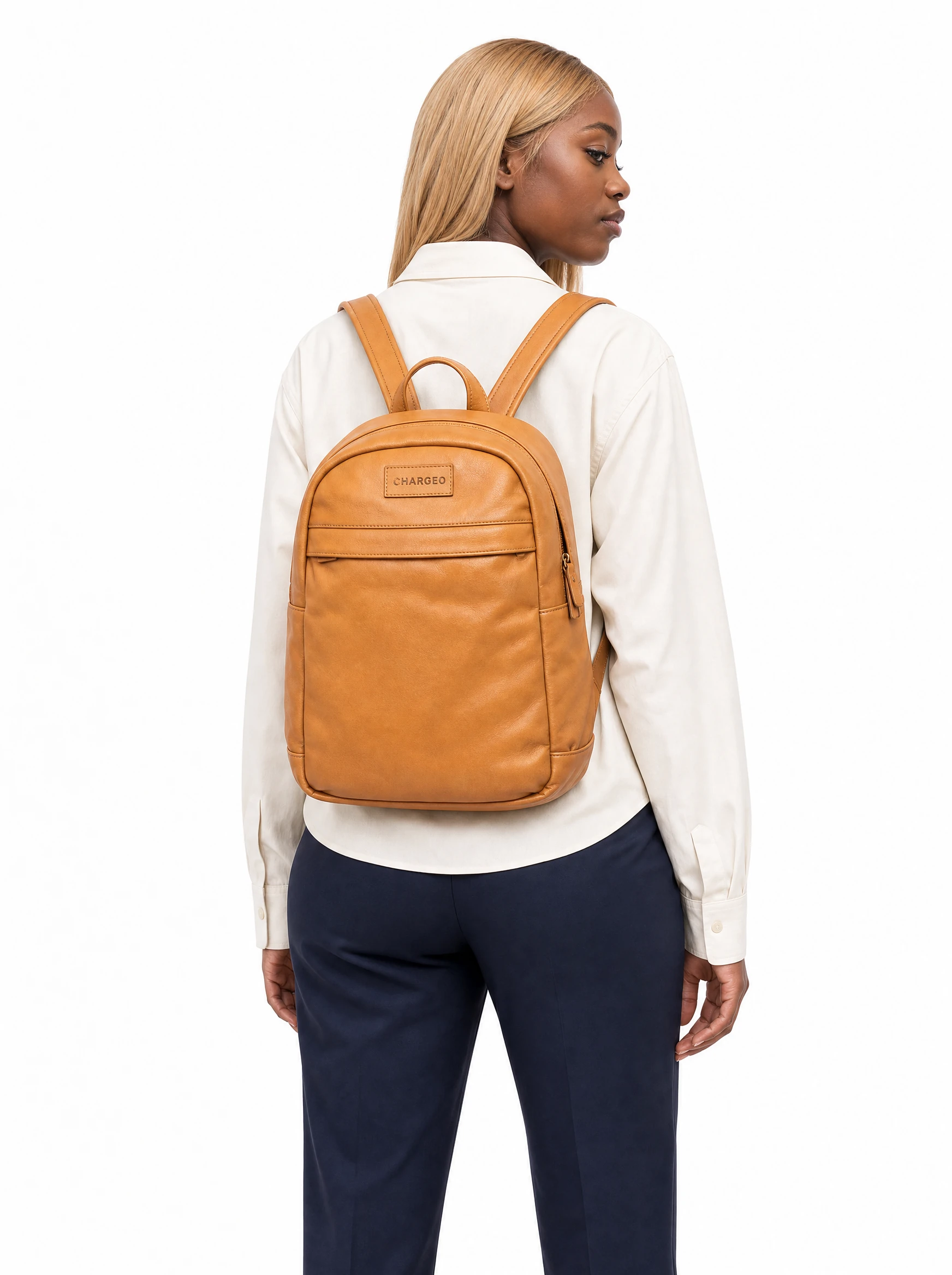 Waterfall Leather Backpack